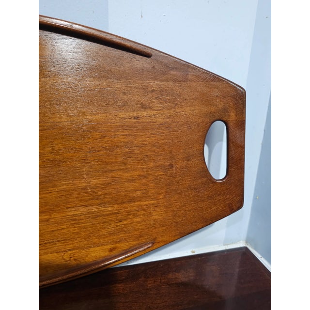 1950s Jens Quistgaard Scandinavian Modern Teak Serving Tray For Sale In Washington DC - Image 6 of 7