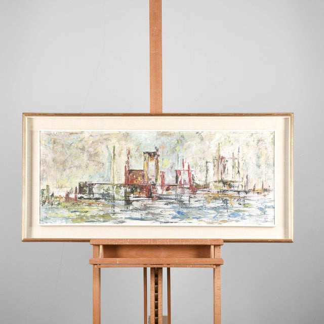 Paint Paolo Zauli, Landscape, 1962, Painting For Sale - Image 7 of 7