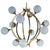 Mid-Century Chandelier in Brass and 12 Opaline Globes from Stilnovo, Italy 1950s For Sale - Image 17 of 17