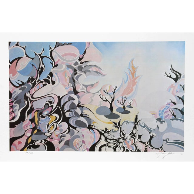 Modern Isaac Abrams, Winterlight Suite, Lithograph For Sale - Image 3 of 3