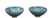A pair of blue and purple ceramics bowls, each one handcrafted to perfection by master artisans from China. With their...