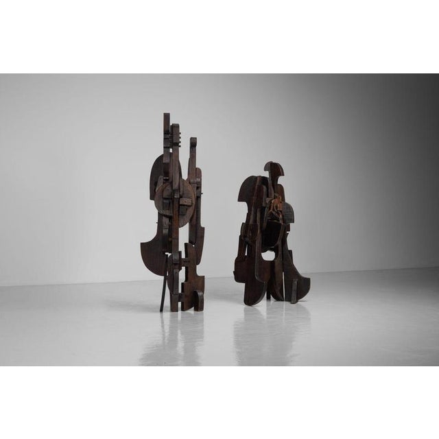 Sergio Ponzio IV, Abstract Sculpture, 1970s, Pine For Sale - Image 6 of 18