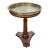 Late 20th C. Pedestal Walnut Candle Stand W/ Galleried Etched Brass Tray Insert For Sale
