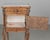 Wood French Louis XV Style Nightstand, Walnut With Marble Top, Circa 1900s For Sale - Image 7 of 9