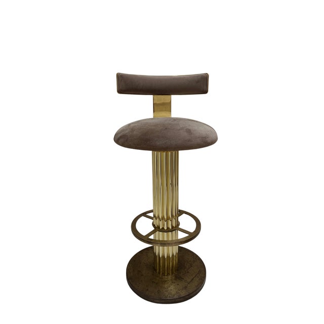 Elevate your interior with this striking Design for Leisure barstool, featuring the brand’s signature blend of luxury...