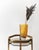 Mid-Century Modern Vintage Hollywood Regency Side Table in Gold and Smoked Glass, 1970s For Sale - Image 3 of 8