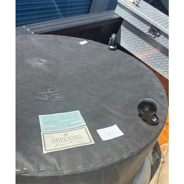 1980s 1980s Sherrill Ottoman For Sale - Image 5 of 5