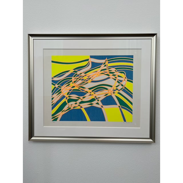 "Aquarius Suite" set of 4 silkscreen prints signed and dated in pencil. Editions: 101/150, 149/150, 90/150, 105/150 Each...