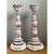 Wood Vintage Shell Encrusted Candle Holders - Pair For Sale - Image 7 of 12