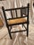 Antique Bobbin Corner Chair, Rush Seat Chair, Spanish Colonial Style, Woven Seat Armchair, Primitive Wooden Chair For Sale - Image 13 of 13
