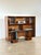 1950s bookcase, the lines recall those of Gio Ponti, walnut wood