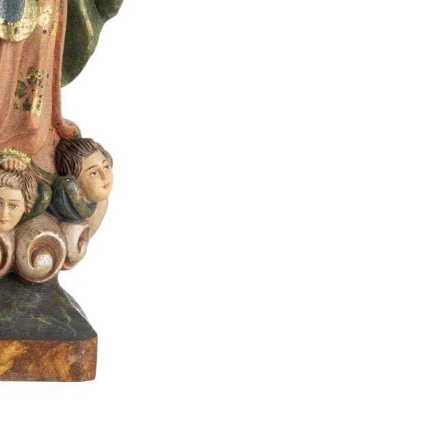 Sacred Art Our Lady of the Conception, 1800s For Sale - Image 5 of 6