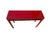 Contemporary Late 19th Century Solid Elm Red Lacquer Console Table For Sale - Image 3 of 6