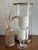 Traditional Ralph Lauren Large Glass Hurricane With Brass Trim For Sale - Image 3 of 7