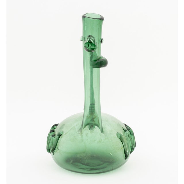Mid 20th Century Empoli Glass Duck Form Ewer For Sale - Image 5 of 10