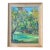 Vintage Florida Spring Landscape Painting in the Highwaymen Style in Pickled Cerused Wood Frame, Mid-20th Century For Sale