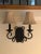 Wrought Iron Double Light Wall Sconce For Sale In Greensboro - Image 6 of 6