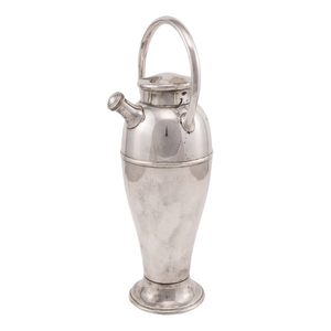 American Silver Plated Milk Churn Cocktail Shaker, 1940s