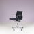 Desk Chair Model EA118 in Chrome Base with Black Hopsack Upholstery and Aluminium Armrests by Charles & Ray Eames for Vitra, Germany, 2000s For Sale - Image 3 of 16