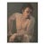 Vintage Expressionist Male Figurative Nude Study, Framed (Oil on Canvas Paper) For Sale