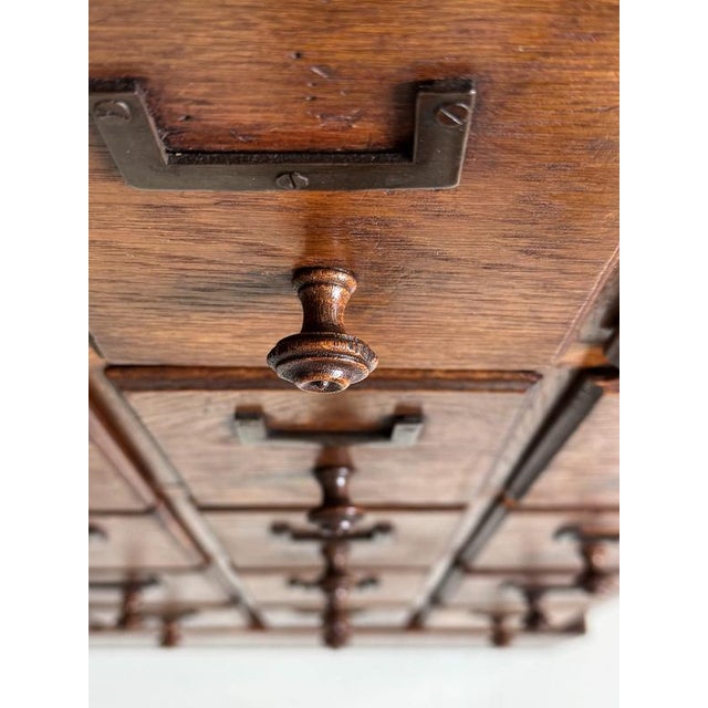 French Oak Pharmacy Cabinet For Sale - Image 17 of 18