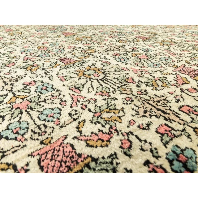 Vintage Silk Rug, 1960s For Sale - Image 6 of 11