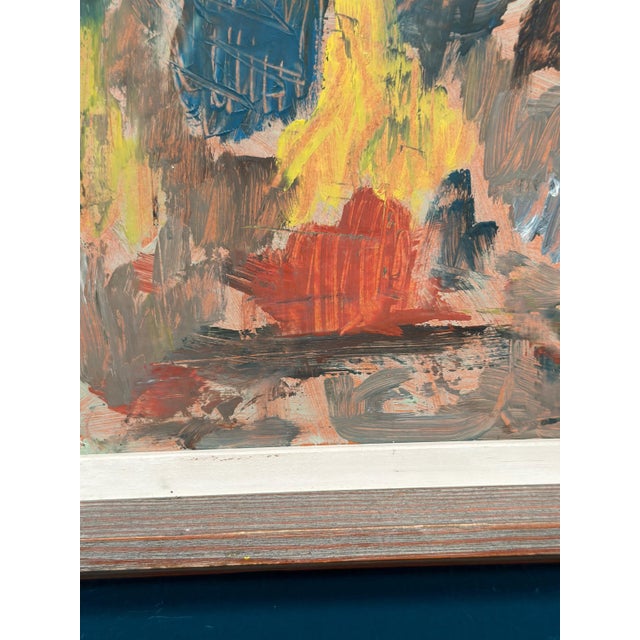 Nils Söderberg, Abstract Landscape, 1960s, Oil Painting on Panel, Framed For Sale - Image 8 of 15