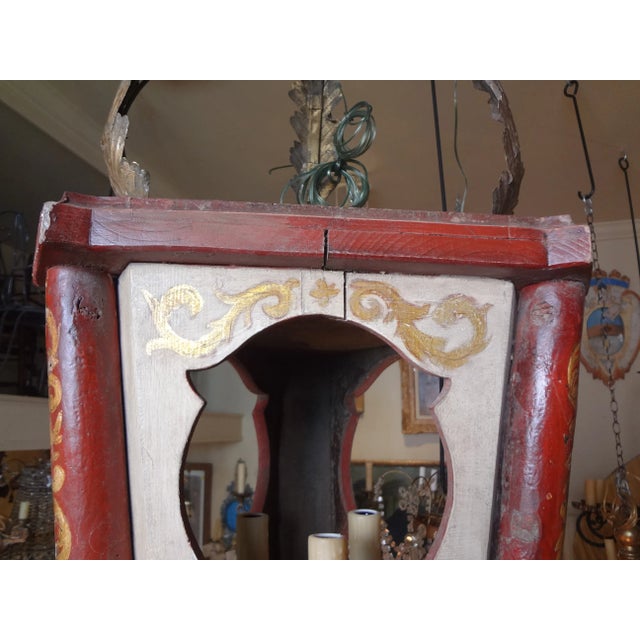 19th Century Italian Wood Lantern For Sale In New Orleans - Image 6 of 11