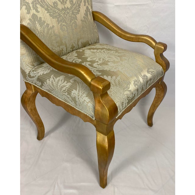 Set of 4 Large Bergere Style Armchairs, High Back Regence Style Accent Chairs For Sale In Miami - Image 6 of 8