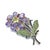 Amethyst Bochic "Orient" VIntage Sapphire, Amethyst & Tsavorite Brooch - 18K Gold & Silver For Sale - Image 8 of 18