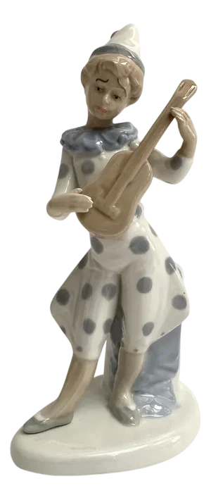 Vintage Porcelain Pierrot Figurine, 1970s