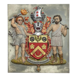 Mid Century Armorial Bronze Scottish Heraldic Plaque – Duncan Arms, Obe, Ministry of Supply Glasgow, c.1940s