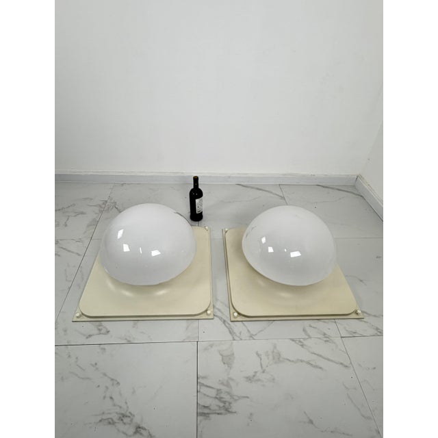 Large Space Age Ceiling Lamps, 1970s, Set of 2 For Sale - Image 12 of 12