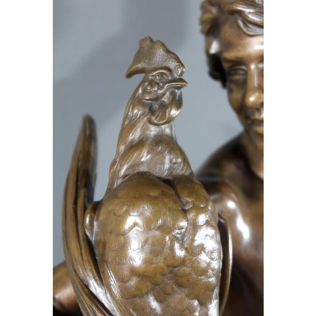 A. Falguière, Winner in the Cockfight, Late 19th Century, Bronze For Sale - Image 11 of 18