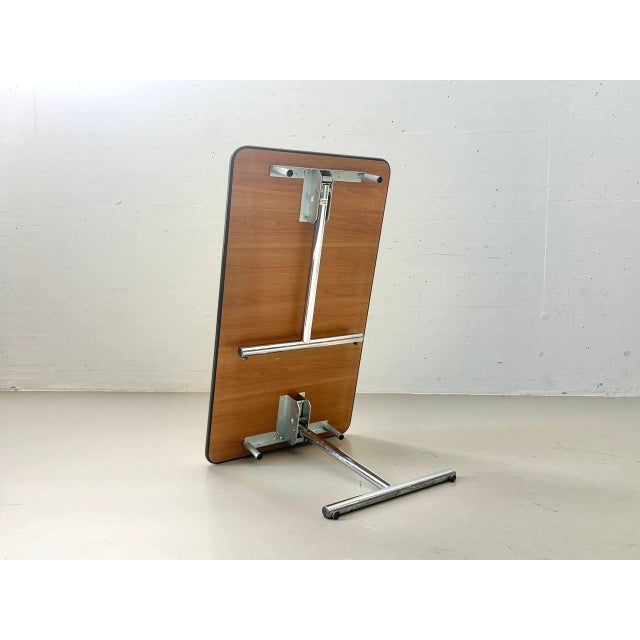 Metal Yellow Folding Table from Kelko, 1980s For Sale - Image 7 of 14