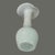 Glass Vintage Hand Blown Art Glass Aqua Blue & White Jack-in-the-Pulpit Bud Vase For Sale - Image 7 of 8