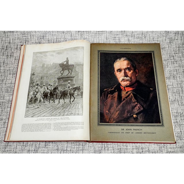 Red Rare 1915 l'Illustration French France World War I Photos Illustrations Advertising Antique Oversized Book For Sale - Image 8 of 17