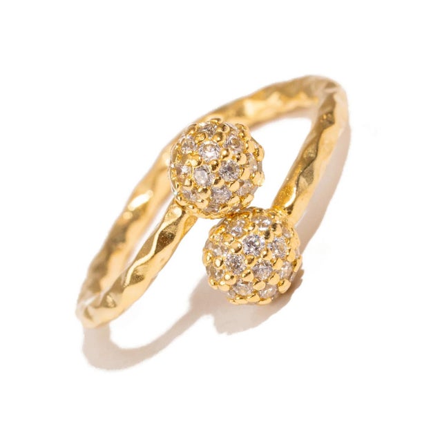 Contemporary Radiant Majesty Diamond Adjustable Gold Cuff Ring, Size 8 For Sale - Image 3 of 9