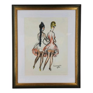 Kees Van Dongen, The Mannequins, Lithograph, Framed For Sale