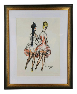 Kees Van Dongen, The Mannequins, Lithograph, Framed