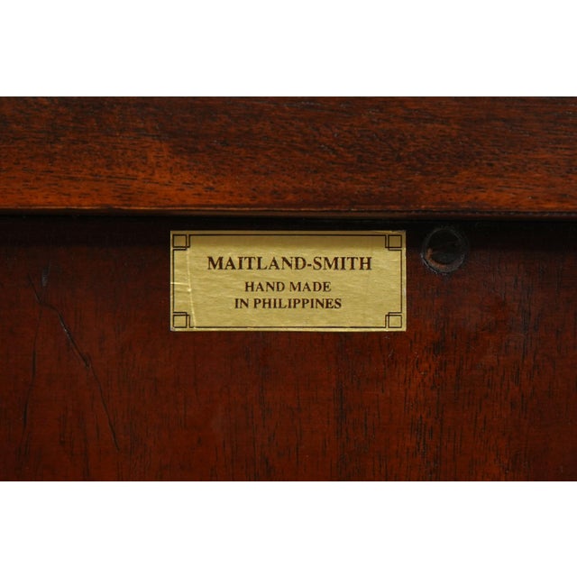 Maitland Smith Burl Walnut Serpentine Chest For Sale - Image 18 of 18