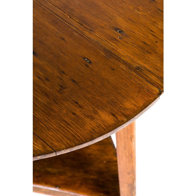 Brown Antique Pine Cricket Table, 1800s For Sale - Image 8 of 12