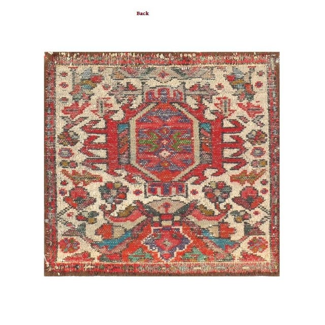 Traditional Pasargad DC Antique Small Square Rug For Sale - Image 3 of 3