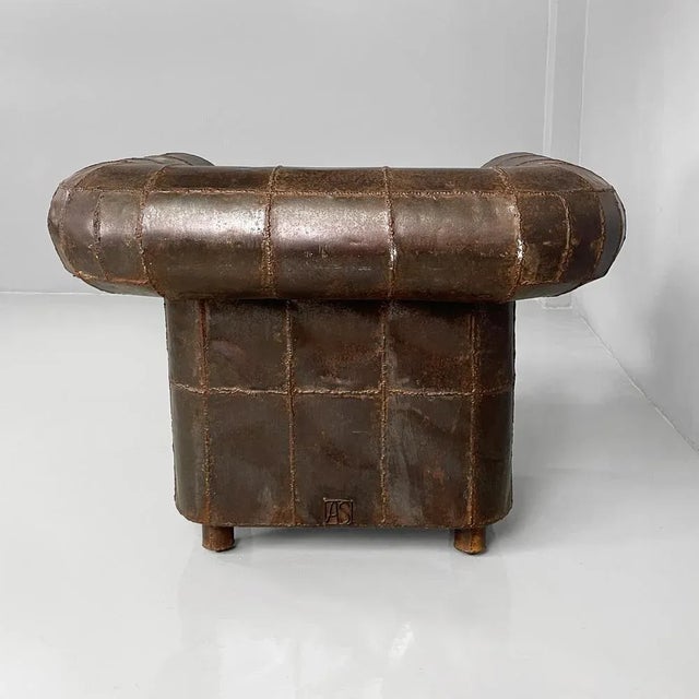 Italian Modern Iron Chair by Anacleto Spazzapan, 1990s For Sale - Image 4 of 18