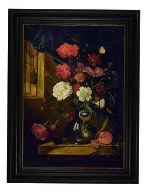 Giovanni Perna, Still Life, Oil on Canvas, 1970s, Framed