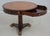 Traditional Maitland Smith Round Mahogany Leather Top Drum Table For Sale - Image 3 of 18