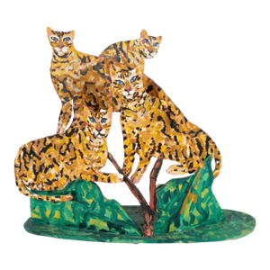 Hunt Slonem Ocelot Sculpture 1998