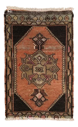 Small Vintage Turkish Wool Kilim Rug