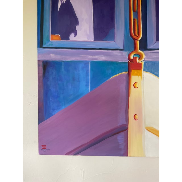 2000 - 2009 “Prow” Contemporary Expressionist Coastal Oil Painting, 2000 For Sale - Image 5 of 12