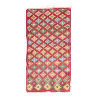 Turkish Deco Scatter Rug - 0'4" x 2'1" For Sale
